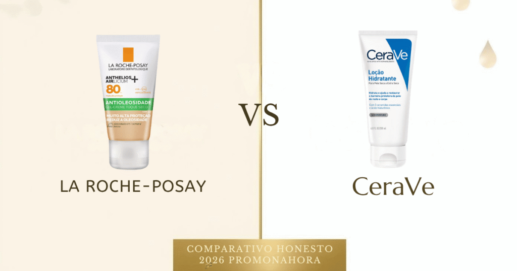 La Roche-Posay vs CeraVe: Qual é Melhor para a Sua Pele? Comparativo Honesto 2026